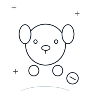 Cachorro com bola para colorir e imprimir grátis
