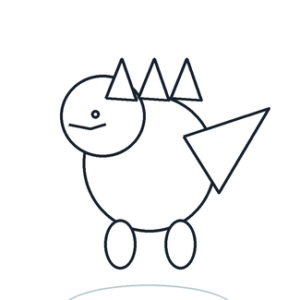 Dinossauro bebê para colorir e imprimir grátis