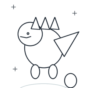 Dinossauro com ovo para colorir e imprimir grátis