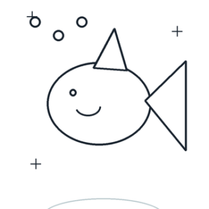 Peixinho feliz para colorir e imprimir grátis