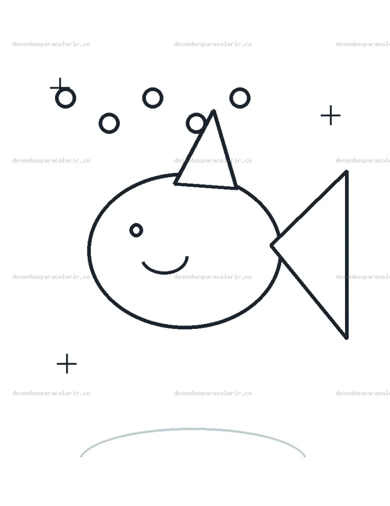 Peixe tropical para Colorir e Imprimir