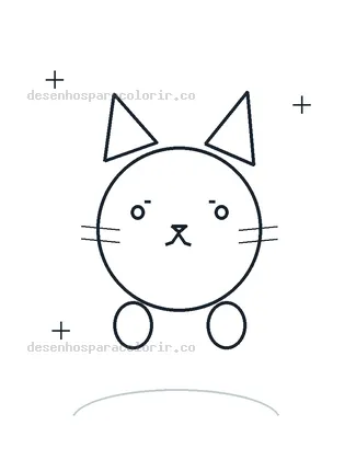 Gato dormindo para Colorir e Imprimir