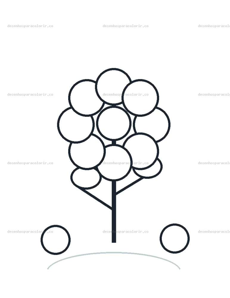 Jardim florido para Colorir e Imprimir