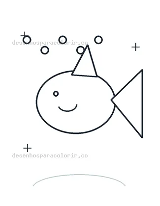 Peixe tropical para Colorir e Imprimir